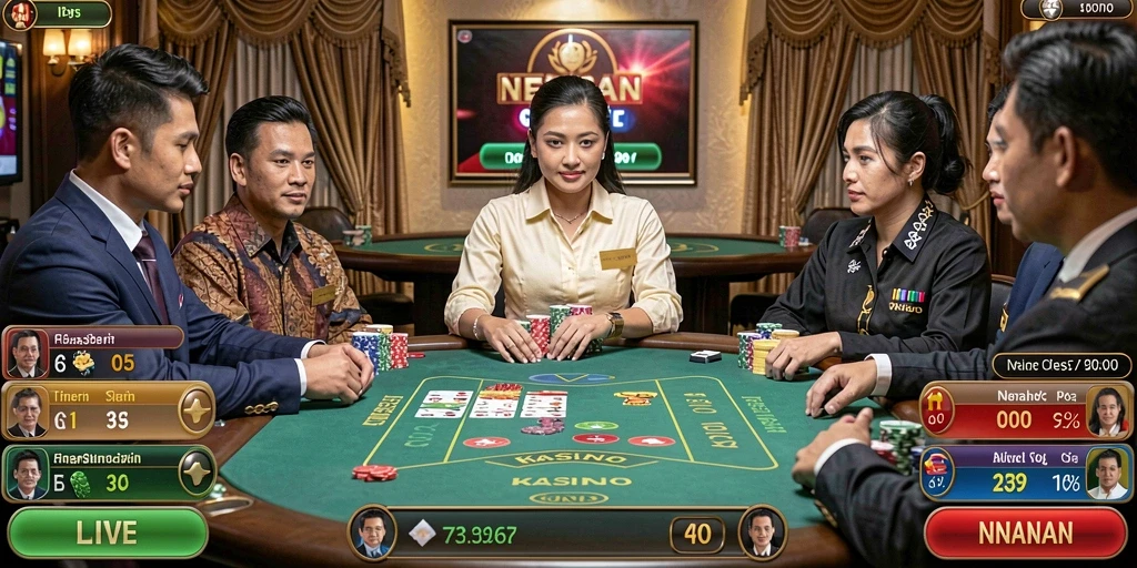 Tampilan grafis yang memukau dalam permainan.