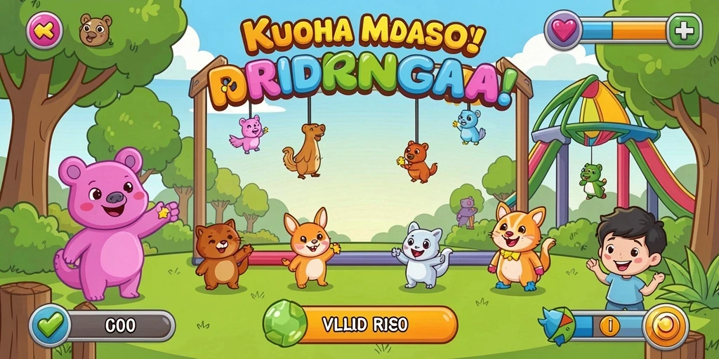 Tampilan awal yang ceria dan menggoda untuk dimainkan.