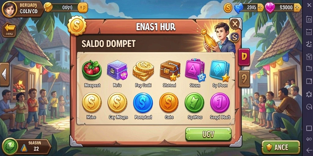Tampilan awal yang menarik dan penuh warna.
