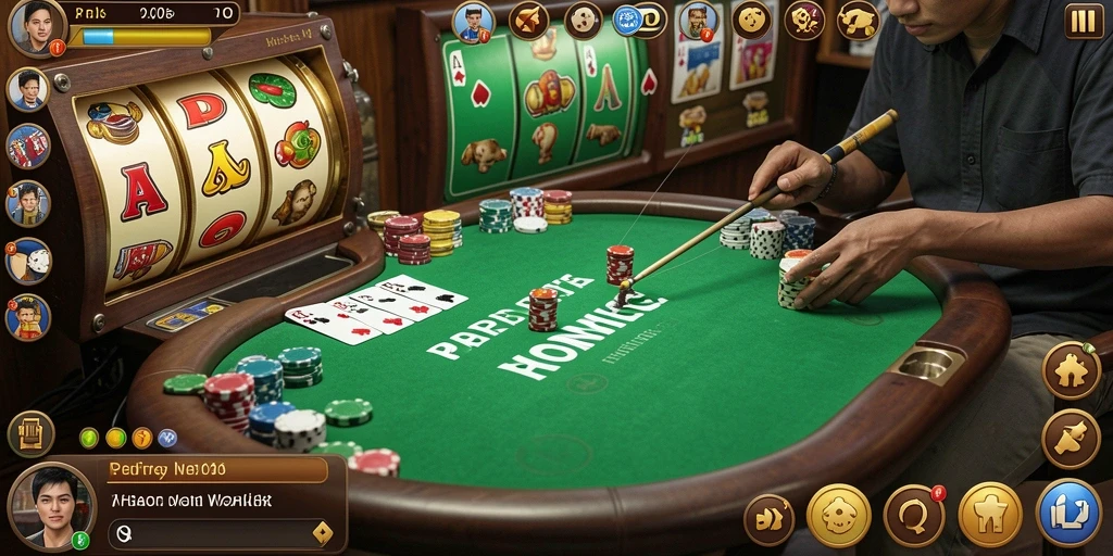 Tampilan menarik dengan pilihan game yang beragam.