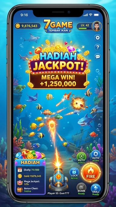 Cuplikan layar menu unduhan 7game untuk perangkat Android
